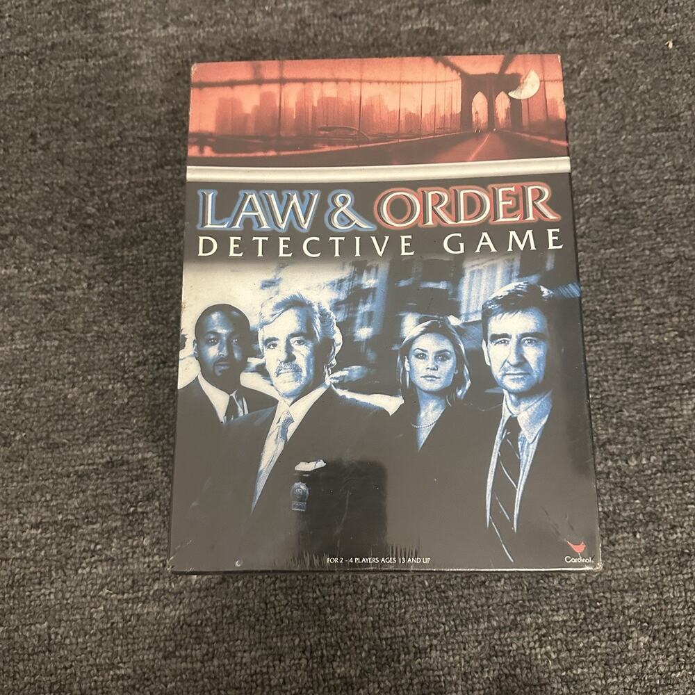 Law & Order Detective Game Cardinal Games 2-4 Players New Sealed